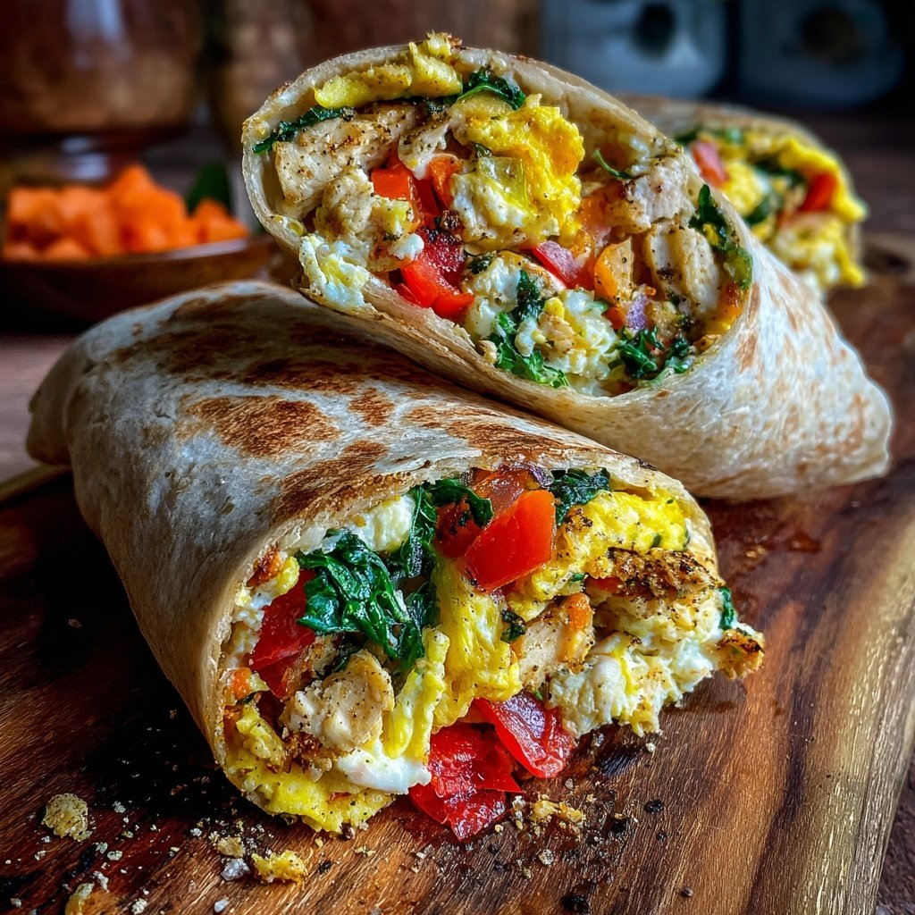 High Protein Egg White Dinner Wrap