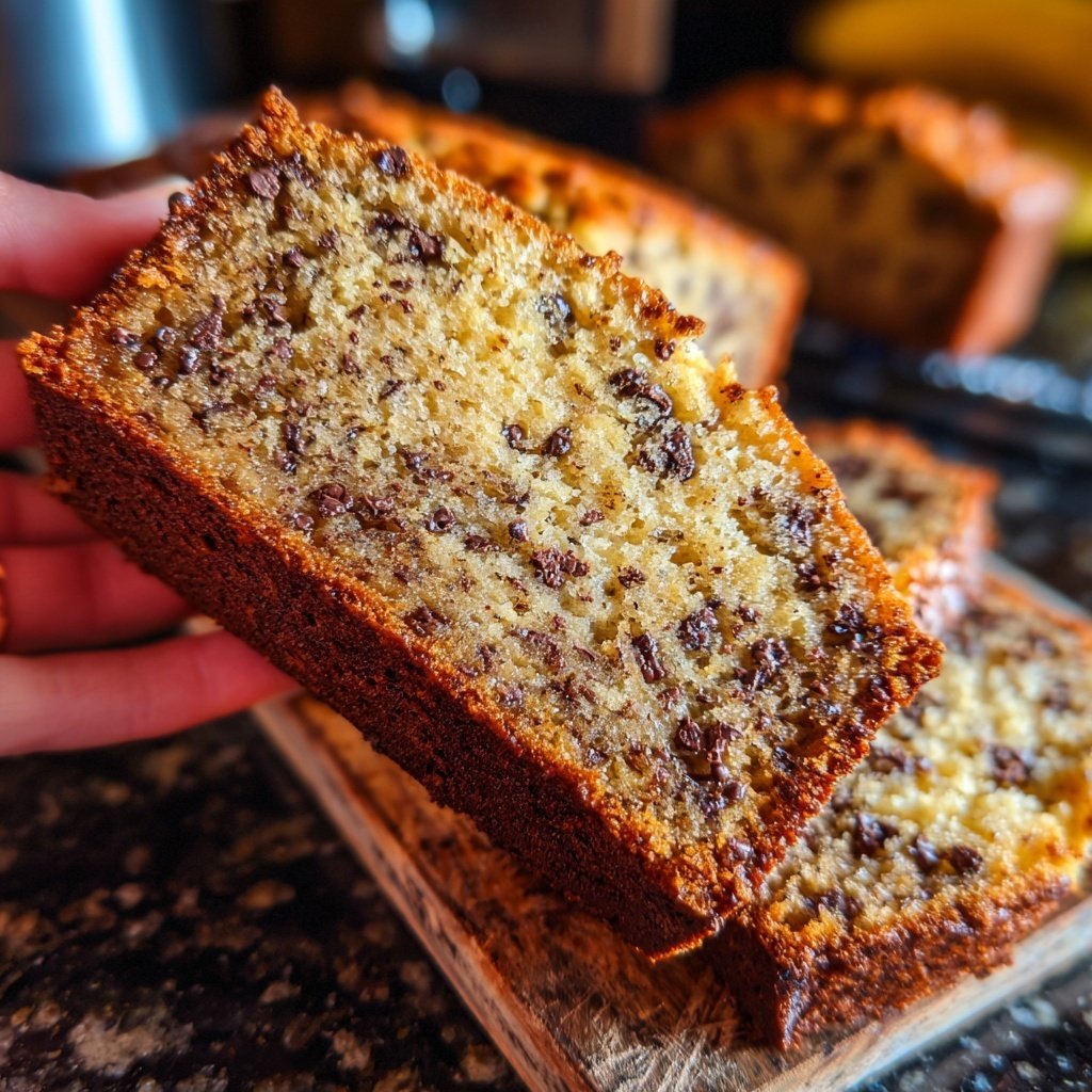 Banana Bread with Mini Chocolate Chips Recipe