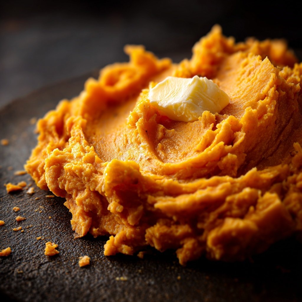 Sweet Potato Mash with Butter