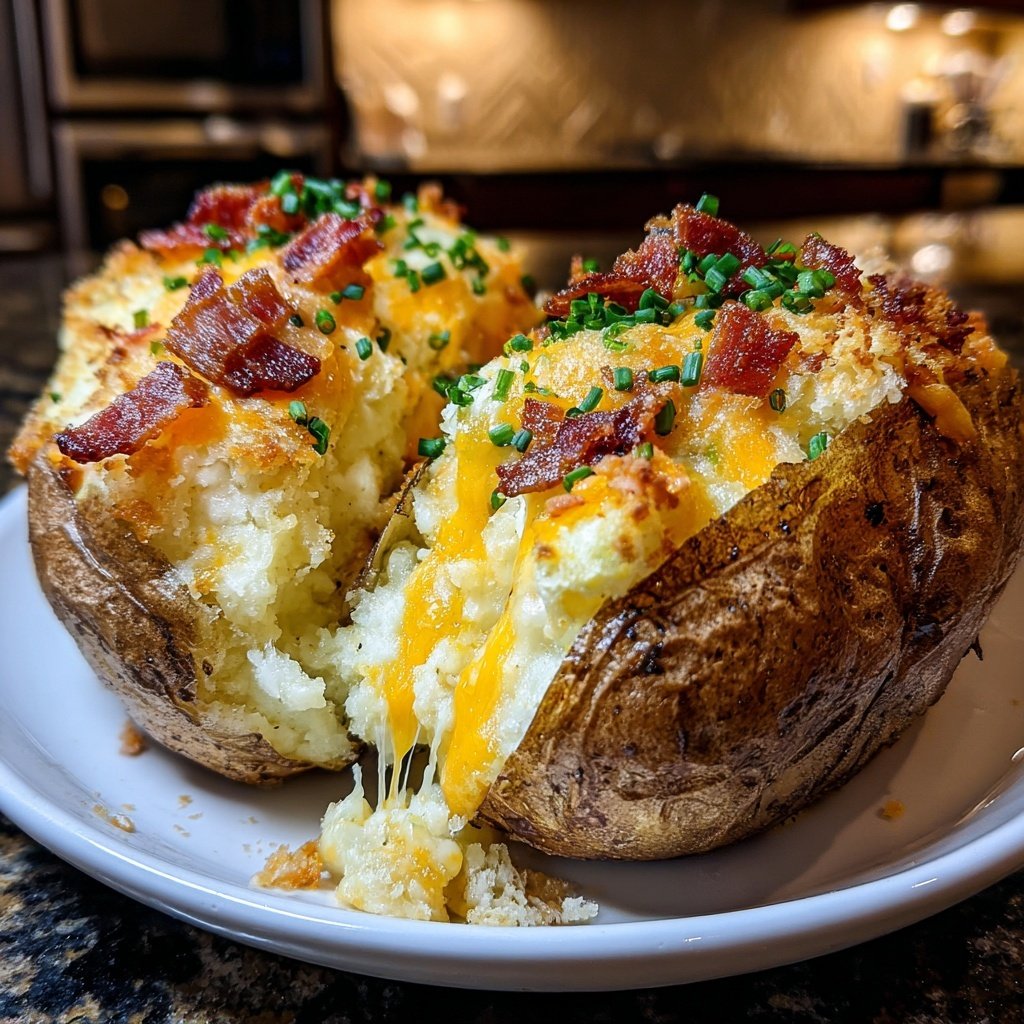 Super Bowl Food Baked Stuffed Potatoes