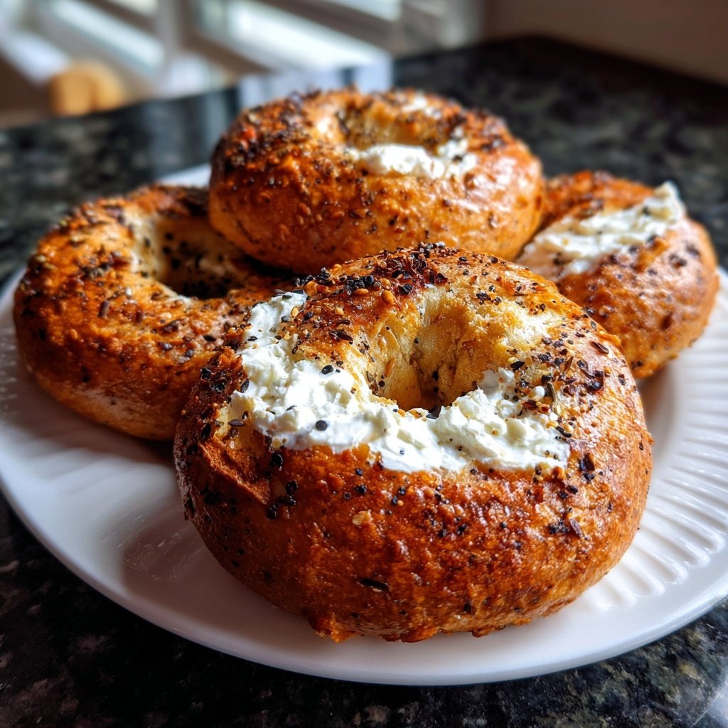 Toasted Yogurt Bagels