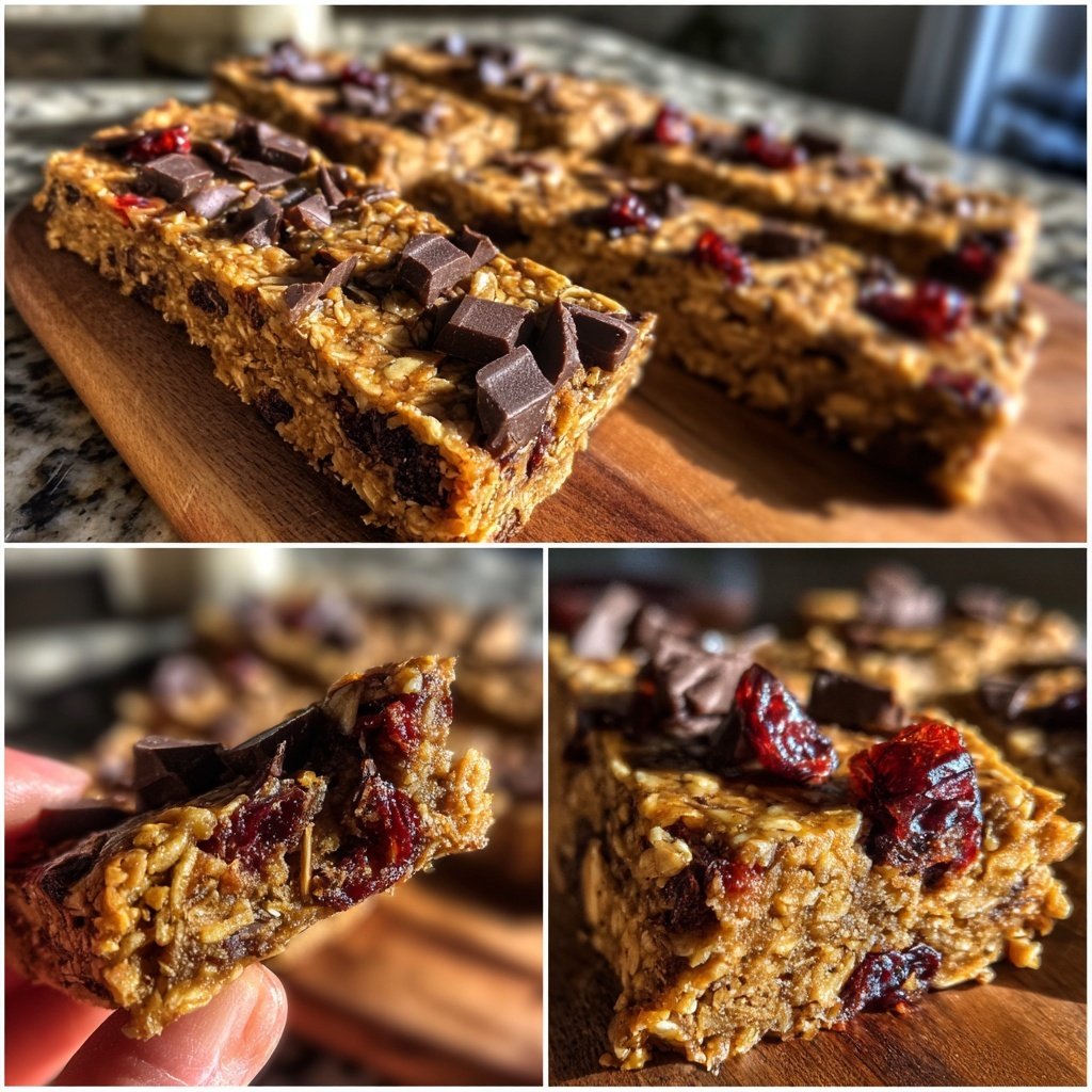 Chocolate Cherry Coconut Oat Bars