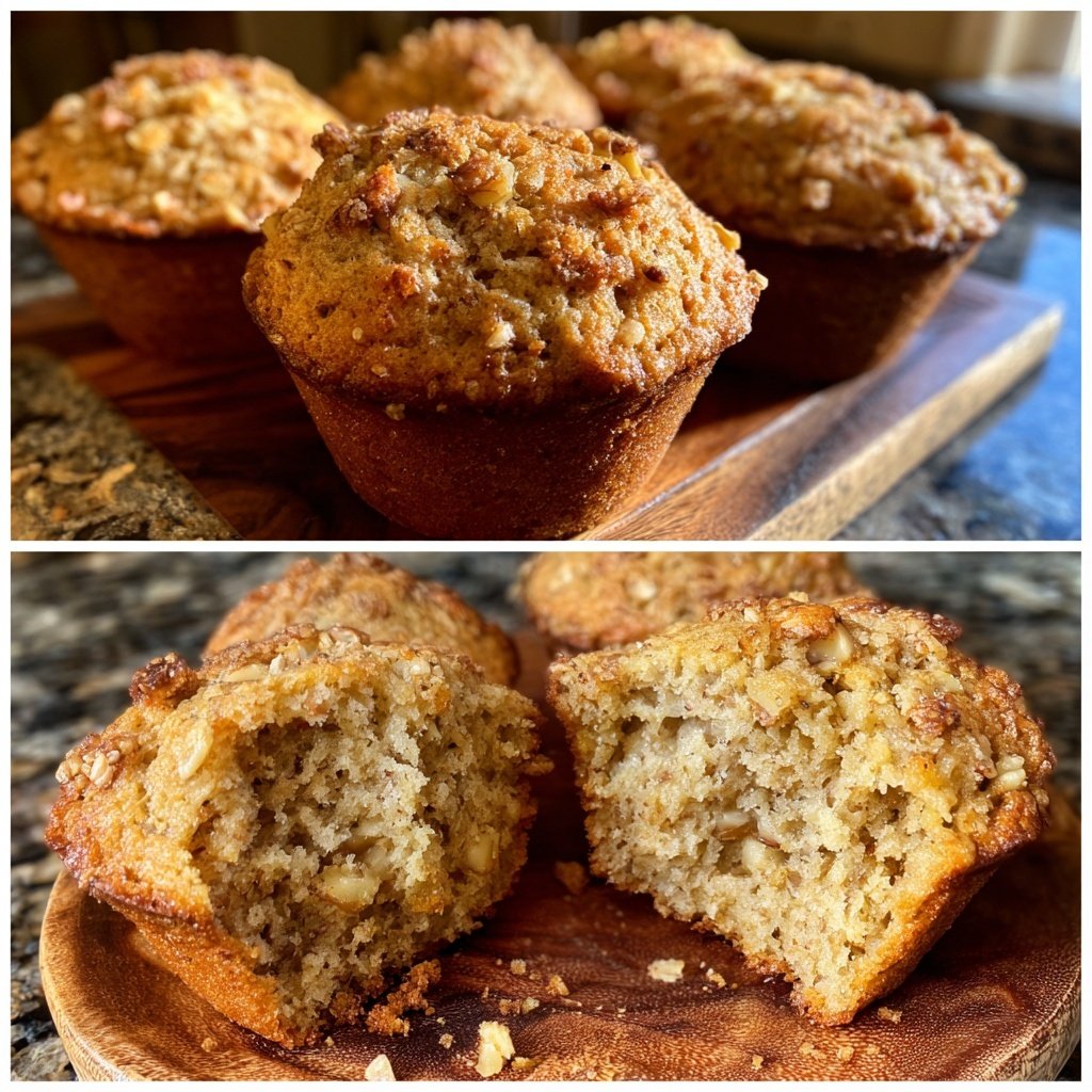 Banana Oatmeal Breakfast Muffins