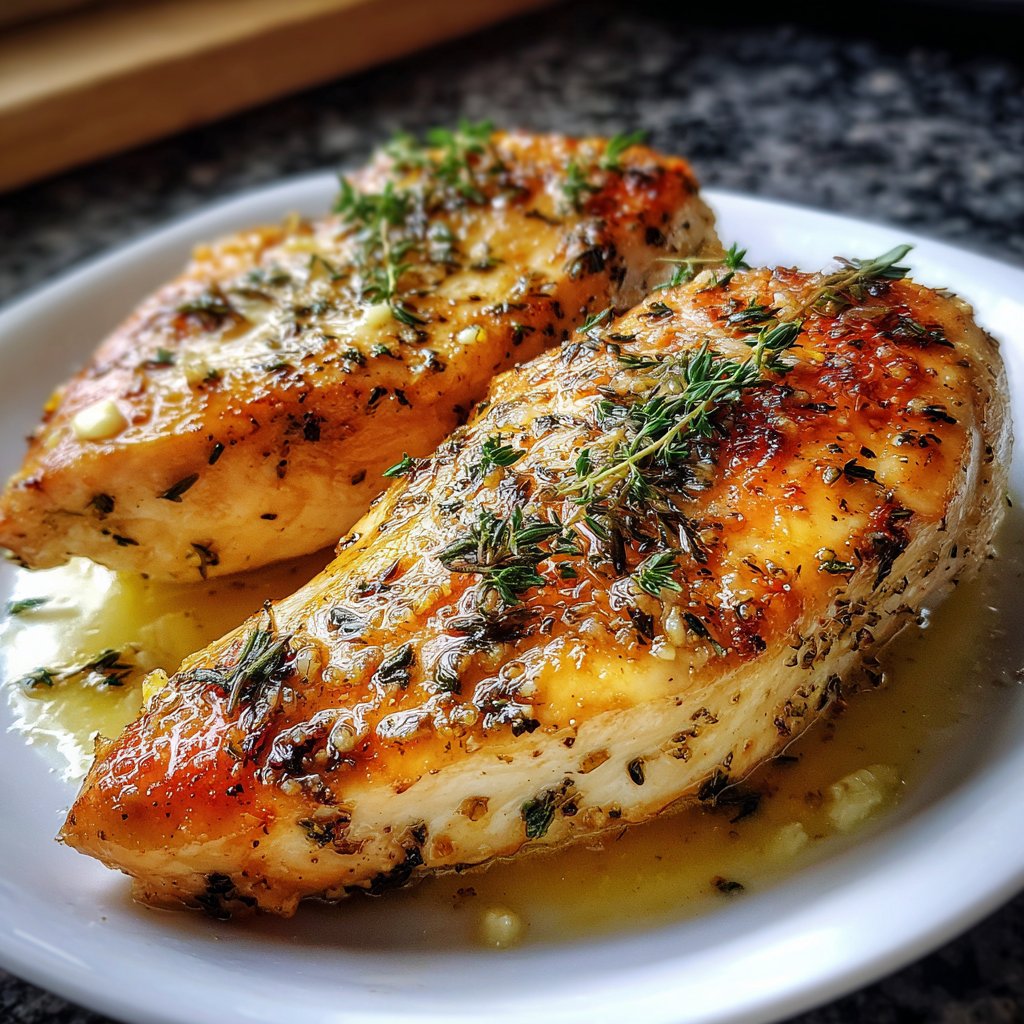 Chicken Breast with Thyme and Butter