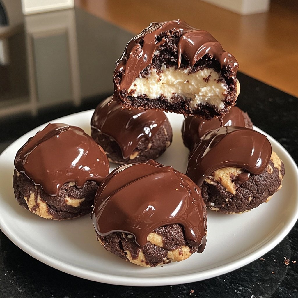 Choco Cheesecake Cookie Bites
