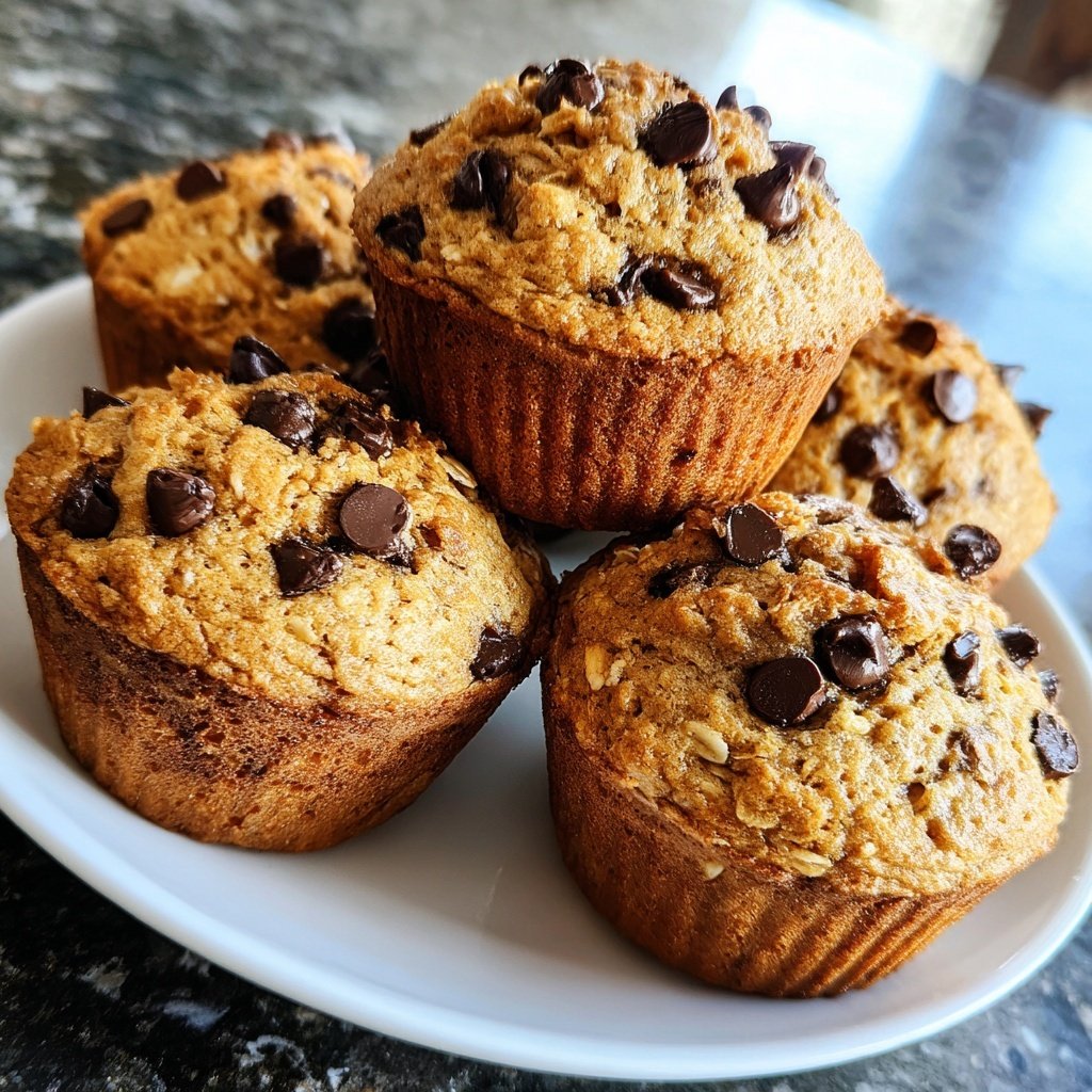 Healthy Chocolate Chip Muffins