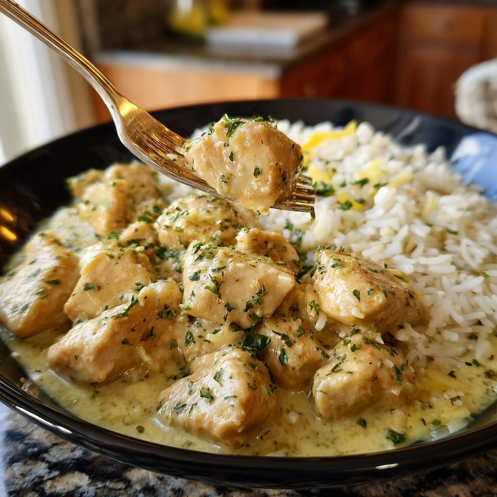 Creamy Lemon Chicken And Rice