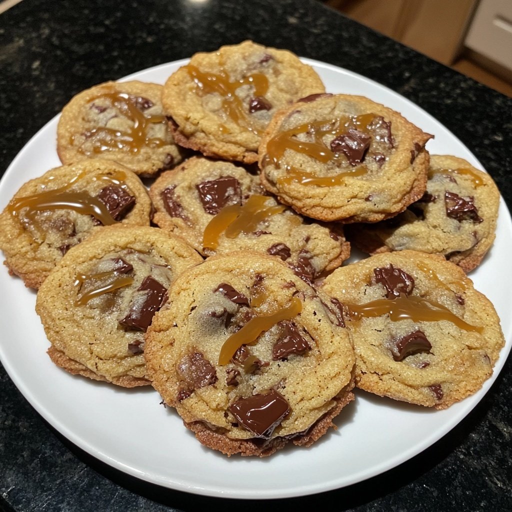 Salted Caramel Chocolate Cookies