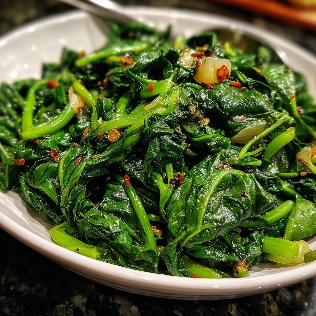 Jamaican Garlic Greens