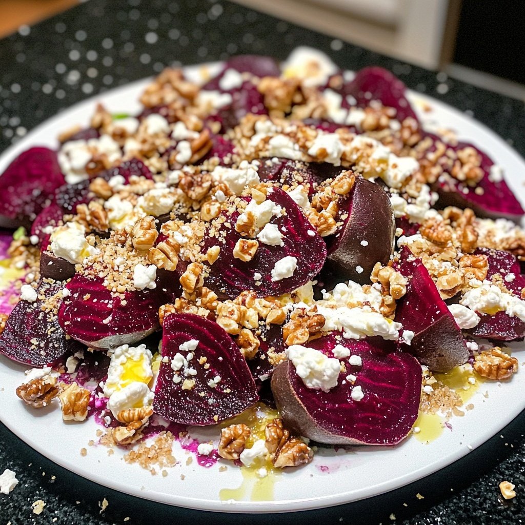 Romantic Roasted Beet and Goat Cheese Salad