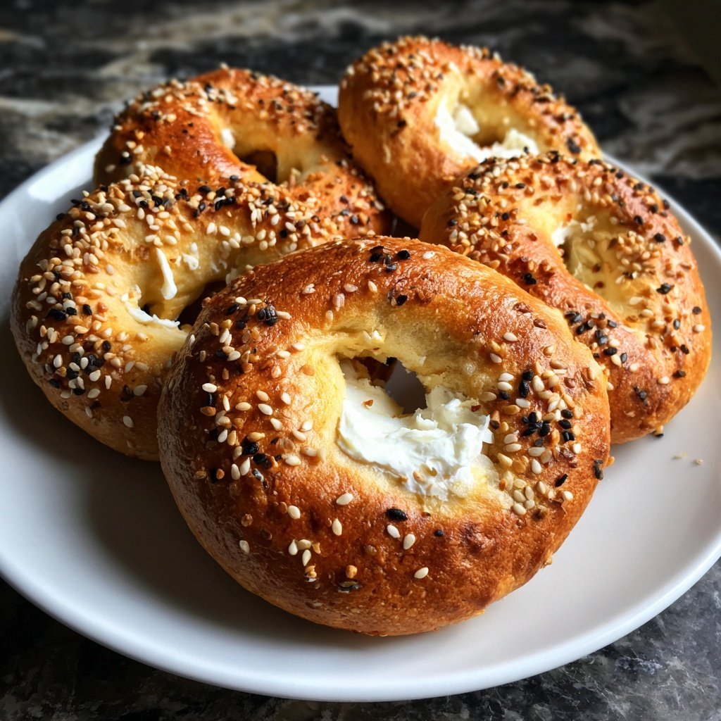 Soft Yogurt Bagels Oven Baked